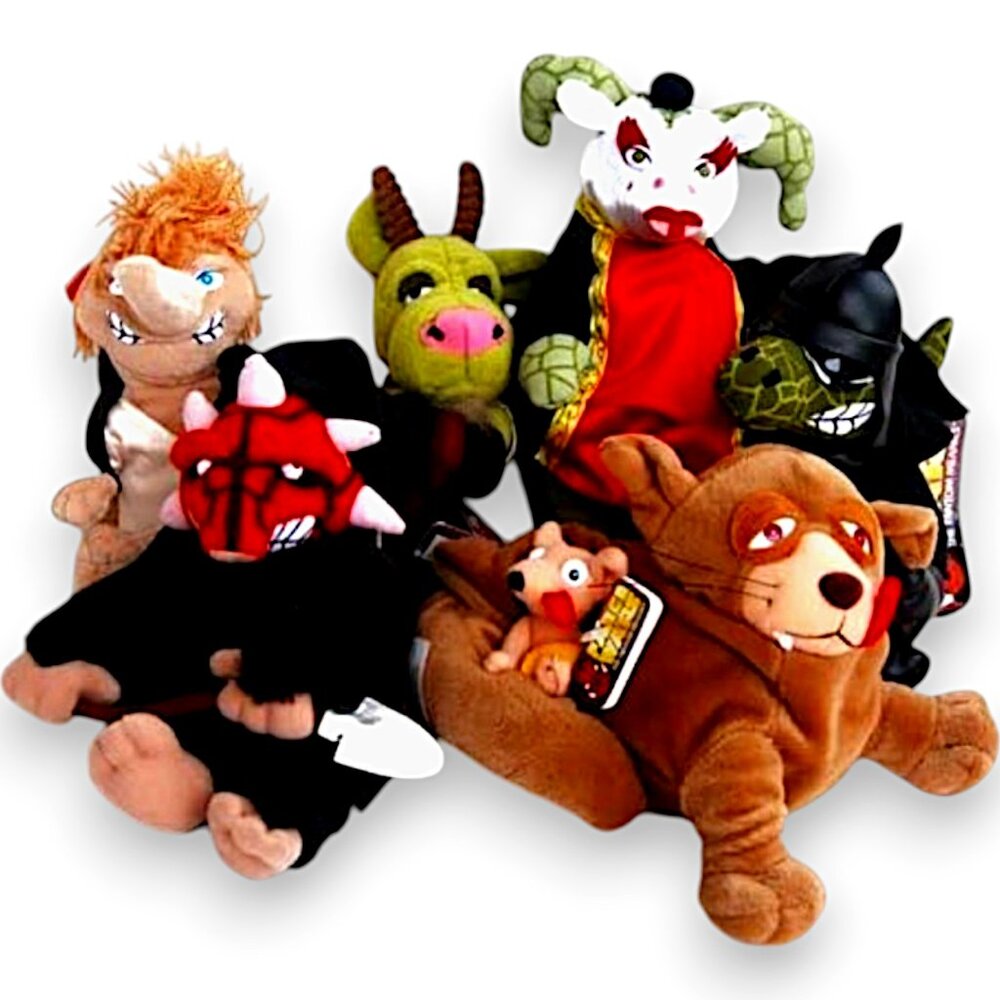 Farce Wars: The Fantom Meanies - Complete Set of 6 Quirky Plush Collectibles